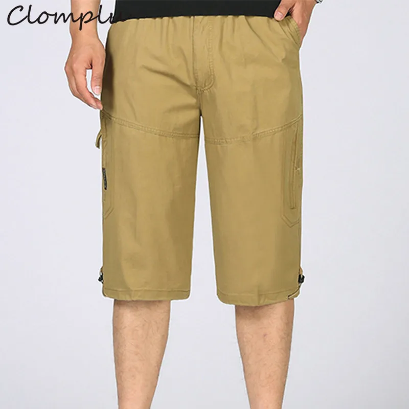 Clomplu Cargo Shorts Men 3/4 Length 