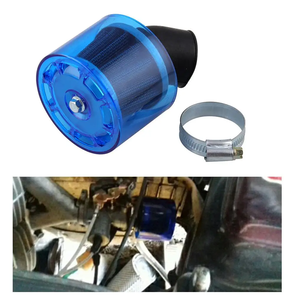 

HobbyLane Universal Blue 35mm 45mm Motorcycle Motorbike Air Filter Cleaner 50cc 110cc 125cc ATV PIT Dirt Bike Splash Proof Hot