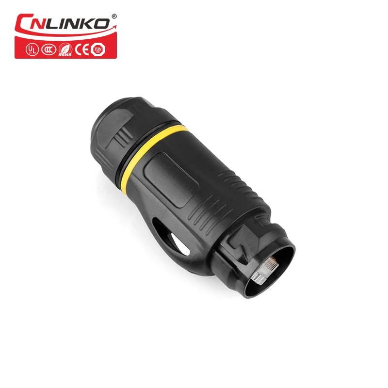 8 Pin Электрический BD24 RJ45 данных Cat5e RJ45 Водонепроницаемый кабельный разъем 8p8c RJ45 Ethernet-кабель для подключения к сети Панель гнездо для крепления