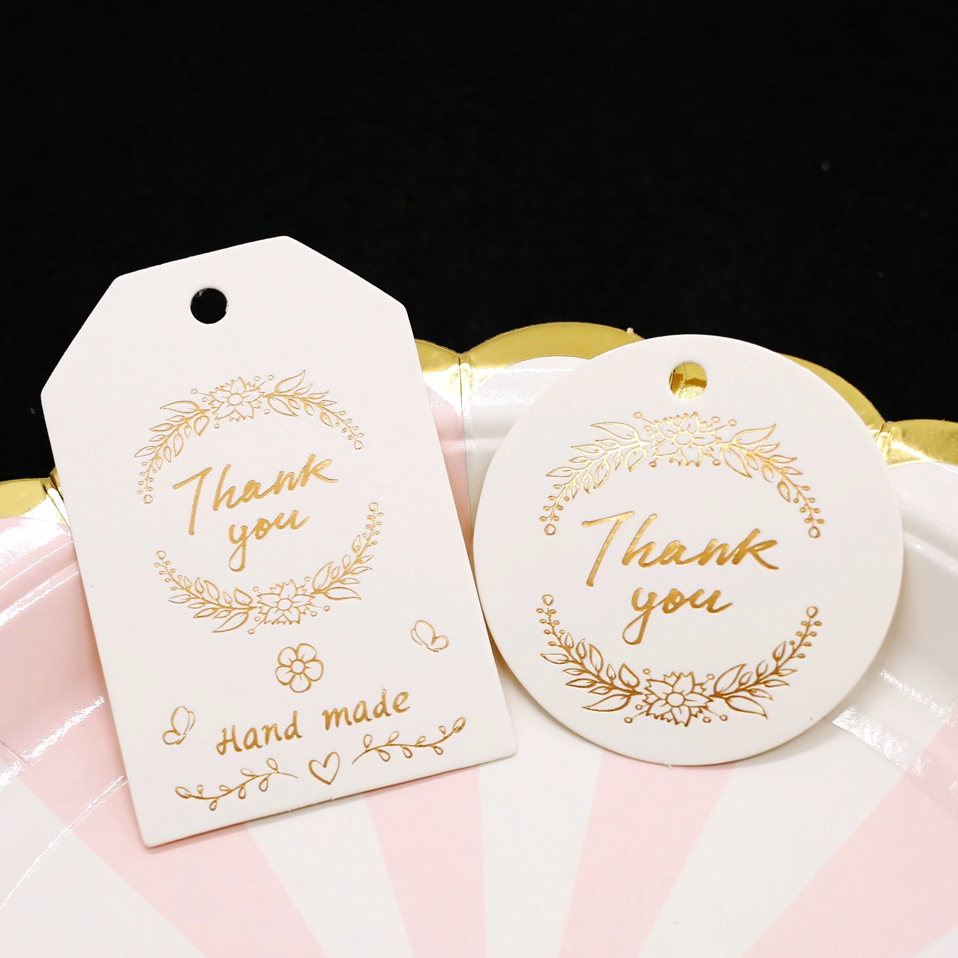 Download Golden Thank You Tag Gift Tags Wedding Thank You Tags Thank You Printable Favor Tag 50pcs Lot Party Diy Decorations Aliexpress