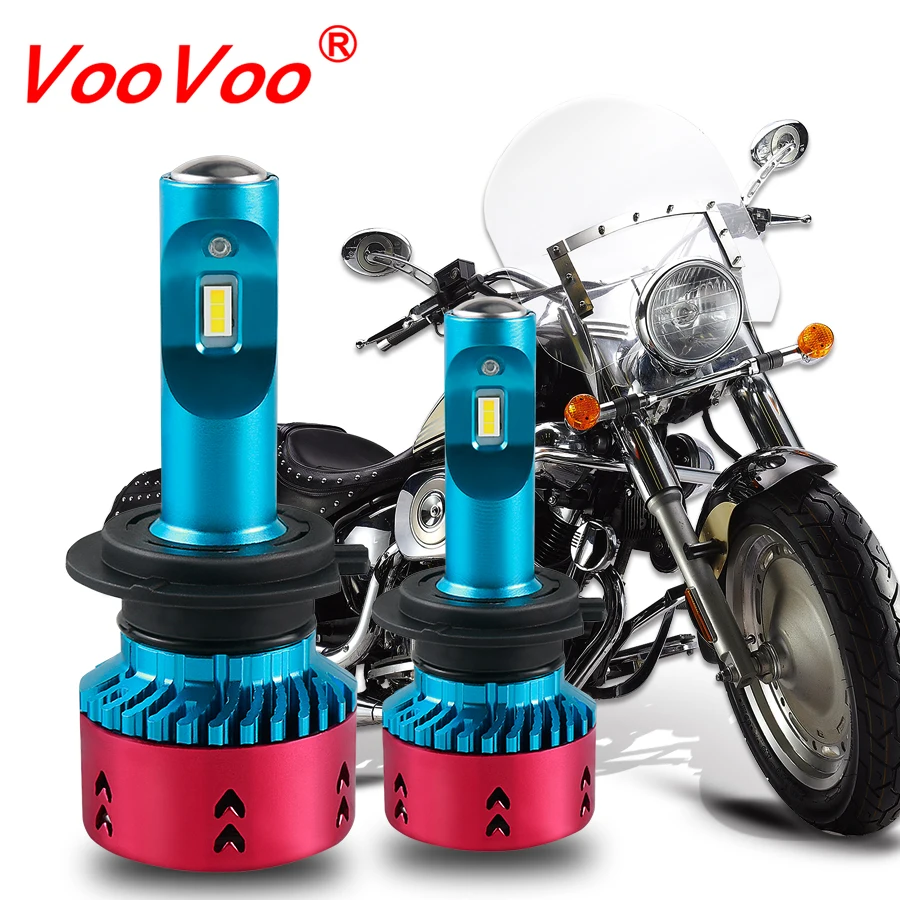 VooVoo H4 светодиодная фара для мотоцикла H7 H11 H8 H1 6500K лампа ближнего/дальнего света 9005