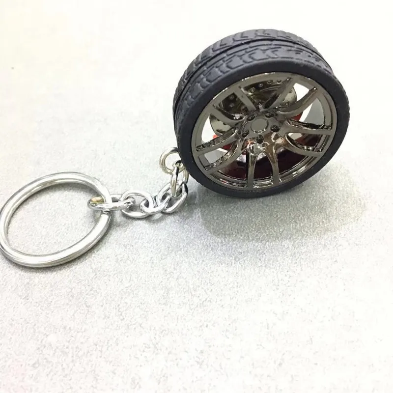 Автомобильный брелок для ключей с колесными тормозными дисками брелок с шиной авто-Стайлинг авто брелок для ключей