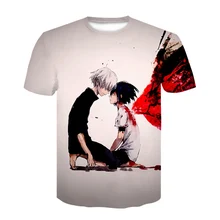 New Tokyo Ghoul 3d Printing Male T-Shirt Cartoon Anime That Female Universal Creative Round Neck Short Sleeve Tops