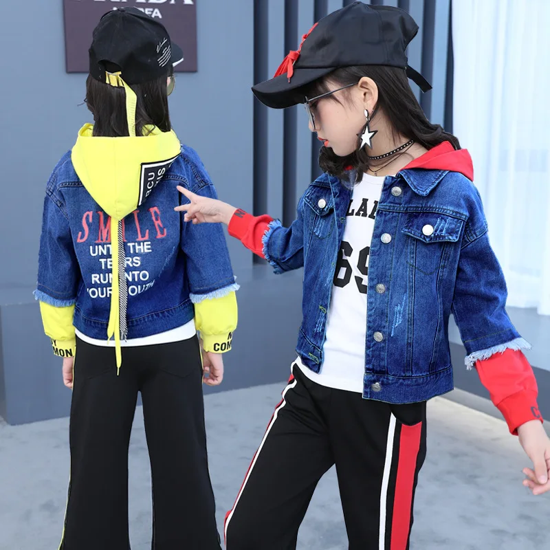 

Girl'S Suit 2019 New Style Spring And Autumn Western Style Fashion CHILDREN'S Garment Fashionable Cowboy Three-piece Set Fashion