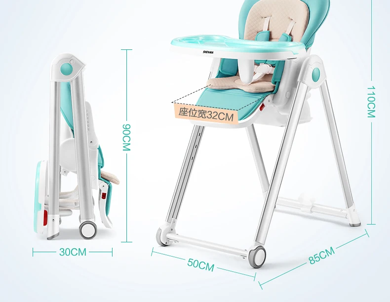 Baby Dining Chair Children Eating Multi-function Household Folding Portable Table Child Dinette Lightweight aluminum frame Baby Dining Chair Children Eating Multi-function Household Folding Portable Table Child Dinette Lightweight aluminum frame