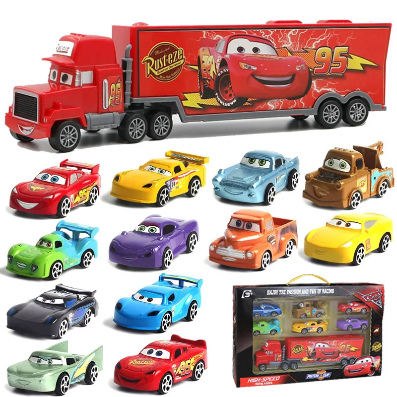 7 шт./компл. disney Pixar машина 3 Джексон Storm McQueen Cruz Мак дядя ABS литья под давлением модели для грузовых автомобилей, год игрушки для детей