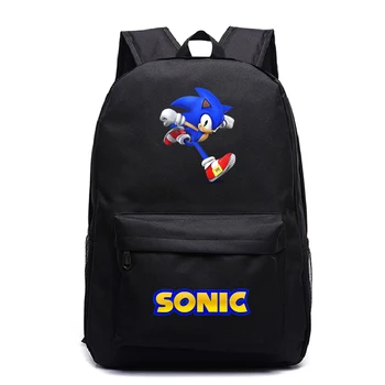 

2020 Sonic Backpack Cartoon Students Pattern Mochila Anime Printed Kids Schoolbags Teens Bookbag Boys Girls Travel Rucksack Gift