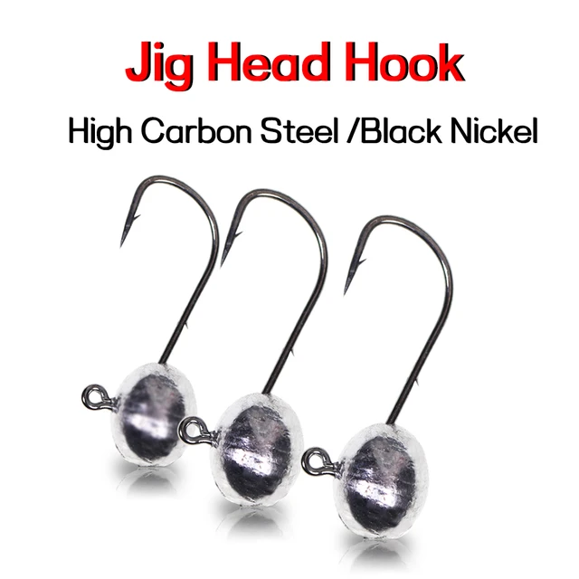 Jig Head Fish Hook Fishhook, Jig Head Soft Bait Hook 3g