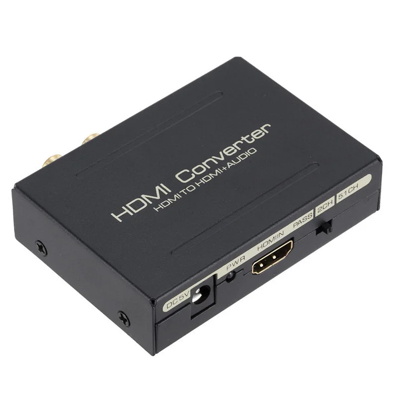 1080P HDMI o сплиттер к SPDIF R / L преобразователь сигнала для систем домашнего