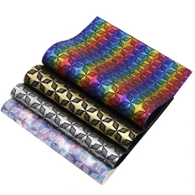 20*34 см Argyle Starfish узоры Золотая фольга искусственная кожа листы, материалы для ручных поделок для проектов, 1Yc3824