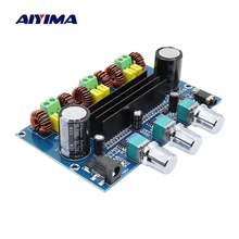 AIYIMA Bluetooth 5,0 цифровой усилитель мощности плата TPA3116D2 50Wx2+ 100 Вт 2,1 канальный усилитель звука Аудио Бас Сабвуфер AUX AMP