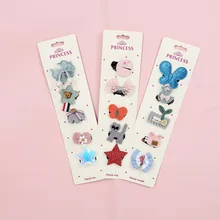 Стиль, Подарочная коробка, аксессуары для волос, 5 шт. в упаковке, для младенцев, не повреждает волосы, Южная Корея, головной убор, Детская повязка на голову, набор, детская заколка