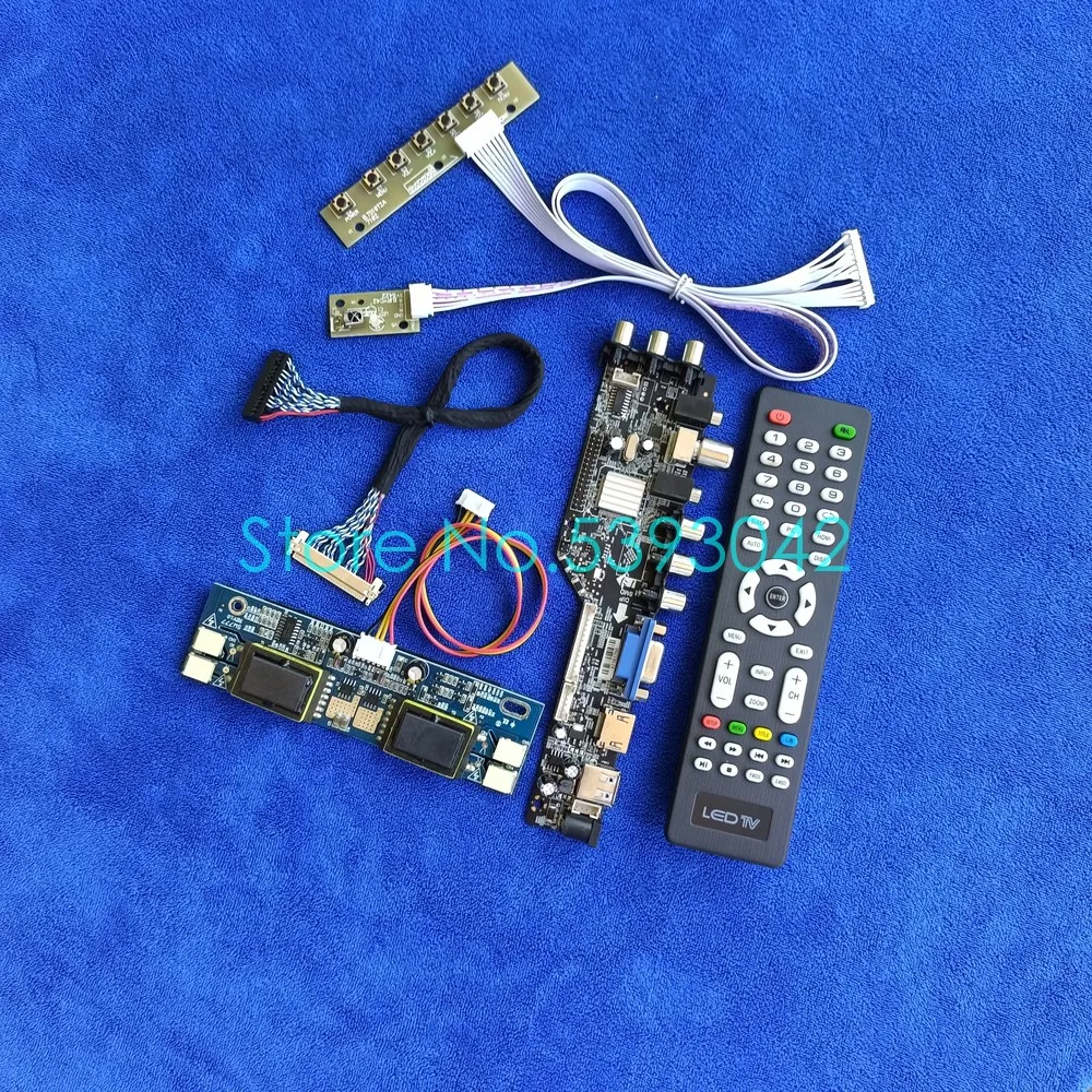 Для LM190E08(TL)(L1)/(TL)(L2)/(TL)(L3)/(TL)(L4) USB + AV 3663 digital DVB-T2 4CCFL LVDS 30-Pin 1280*1024 комплект платы