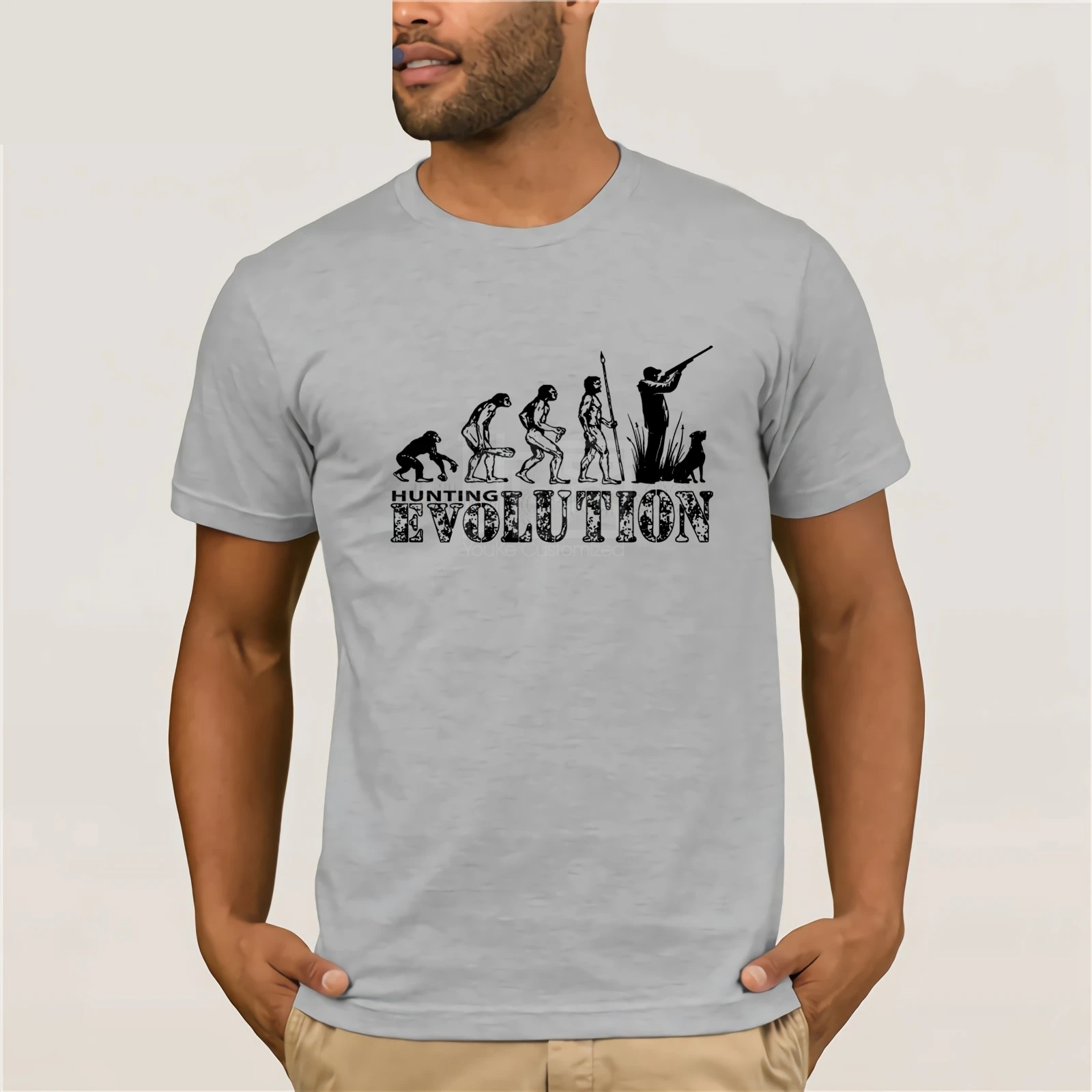 Мужская футболка Evolution с забавным принтом охоты глины стрельбы мишени оружия