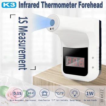 

Handsfree Non-contact Infra-red Thermoscope HD Digital Forehead Thermometer Smart Temperature Measurement Abnormal Temp Alarm