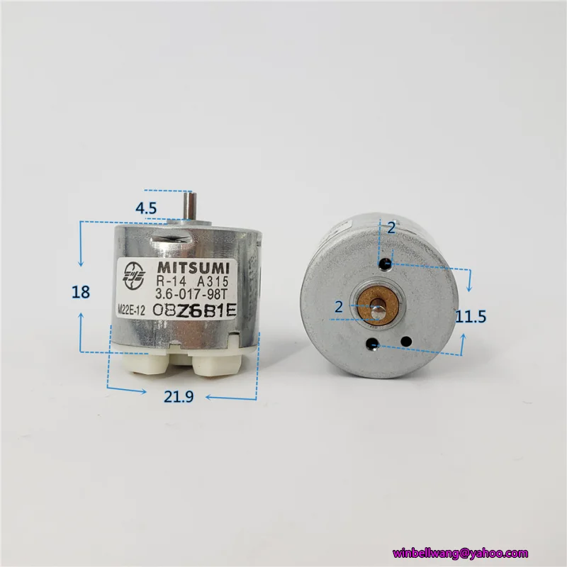 2 шт.! MITSUMI 3,6 V 6700rpm 310 мотор M22E-10 M22E-12 диаметр 22 мм сильный магнит двигатель бритвы, в