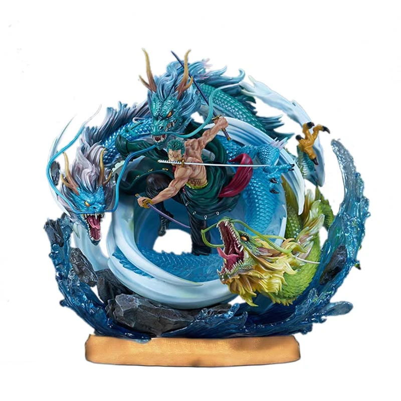 Statue De Forme De Bataille De Tornade De 40cm Gk Roronoa Zoro Une Piece De Dessin Anime Luffy Jouet Modele A Collectionner Aliexpress