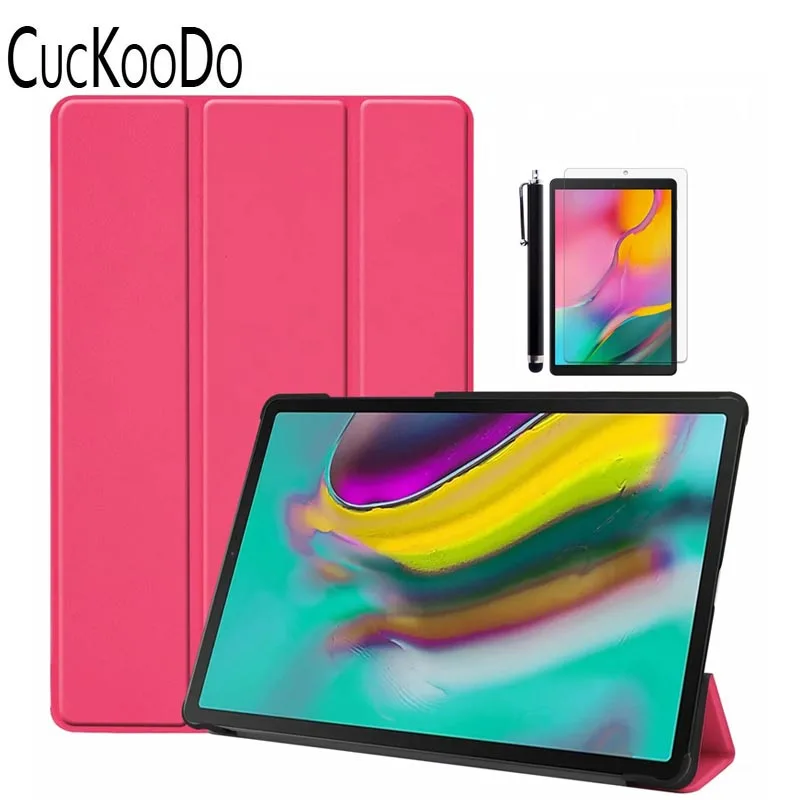 Для Samsung Galaxy Tab S5e 10,5 ''чехол ультра тонкий легкий умный корпус стоящий чехол для Galaxy Tab S5e 10,5 дюймов T720 T725 - Цвет: RoseRed.3in1
