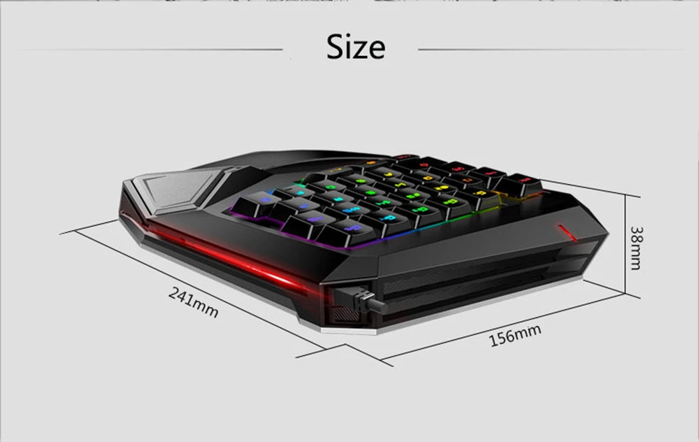 Delux T9 Plus Механическая игровая клавиатура геймерская компьютерная клавиатура с одной рукой RGB с подсветкой Проводная клавиатура для ПК ноутбука игровой ноутбук