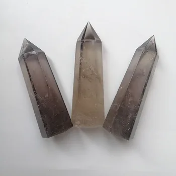 

High Quality Natural Smoky Quartz Point Wands Shape Stone Hand Crafted For Gift &Home Decor ZT