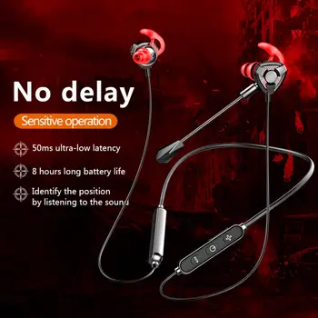

Wireless Bluetooth 5.0 Wearable Noise Reduction Gaming Earphones Neck-Mounted Headphones Running Sports Headphones Portable