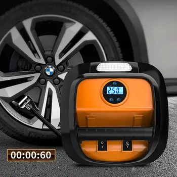 

Portable Car Tyre Pump 12V Fast Inflator Mini LED Digital Display 60s Inflation Air Compressor Inflatable Pump