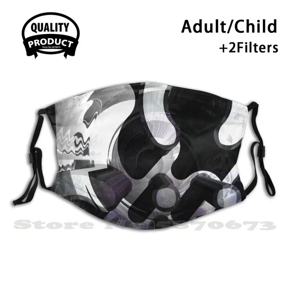 Маска ротовая Truchet R многоразовая с фильтром крутая забавная 3d-маска текстурой