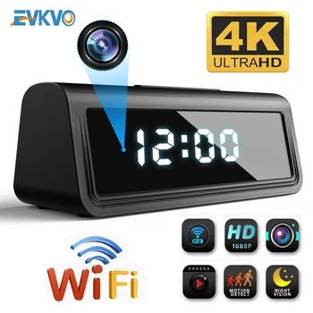 

4K Ultra FHD Mini IP Camera Wifi Camera Secret Clock Micro Camera Security CCTV Camera IR Night Vision Motion Detect Camcorder