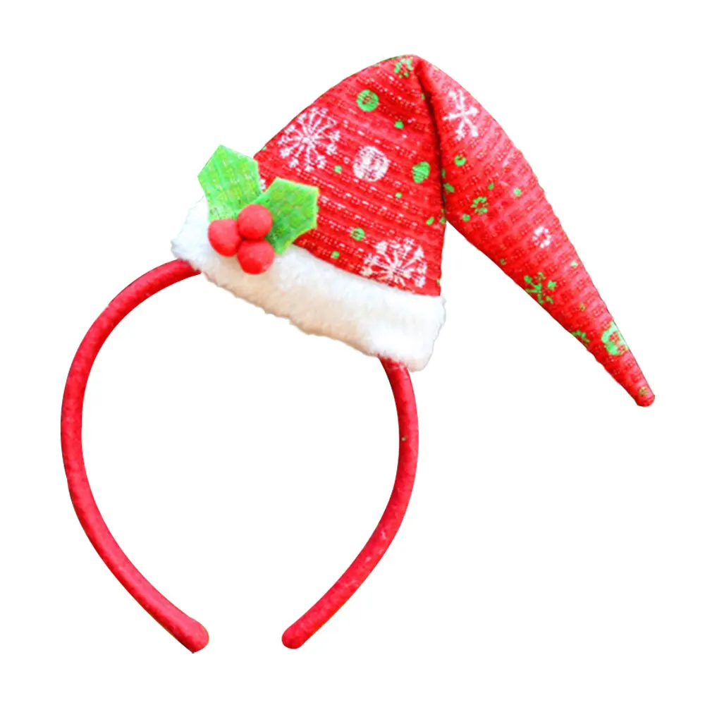 Christmas hat Универсальные Симпатичные байковые рождественские повязки для волос Косплей-реквизиты для вечеринки - Цвет: Christmas hat