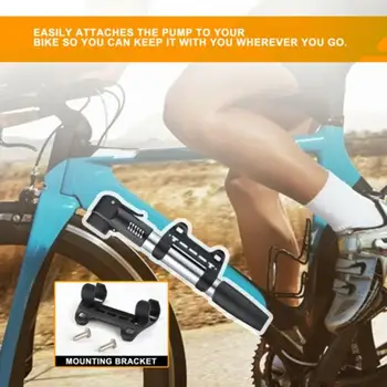 

Mini Compact Easy to Carry Design Bicycle Pump Bike Air Stick Presta Schrader Tire Inflator For Bikes
