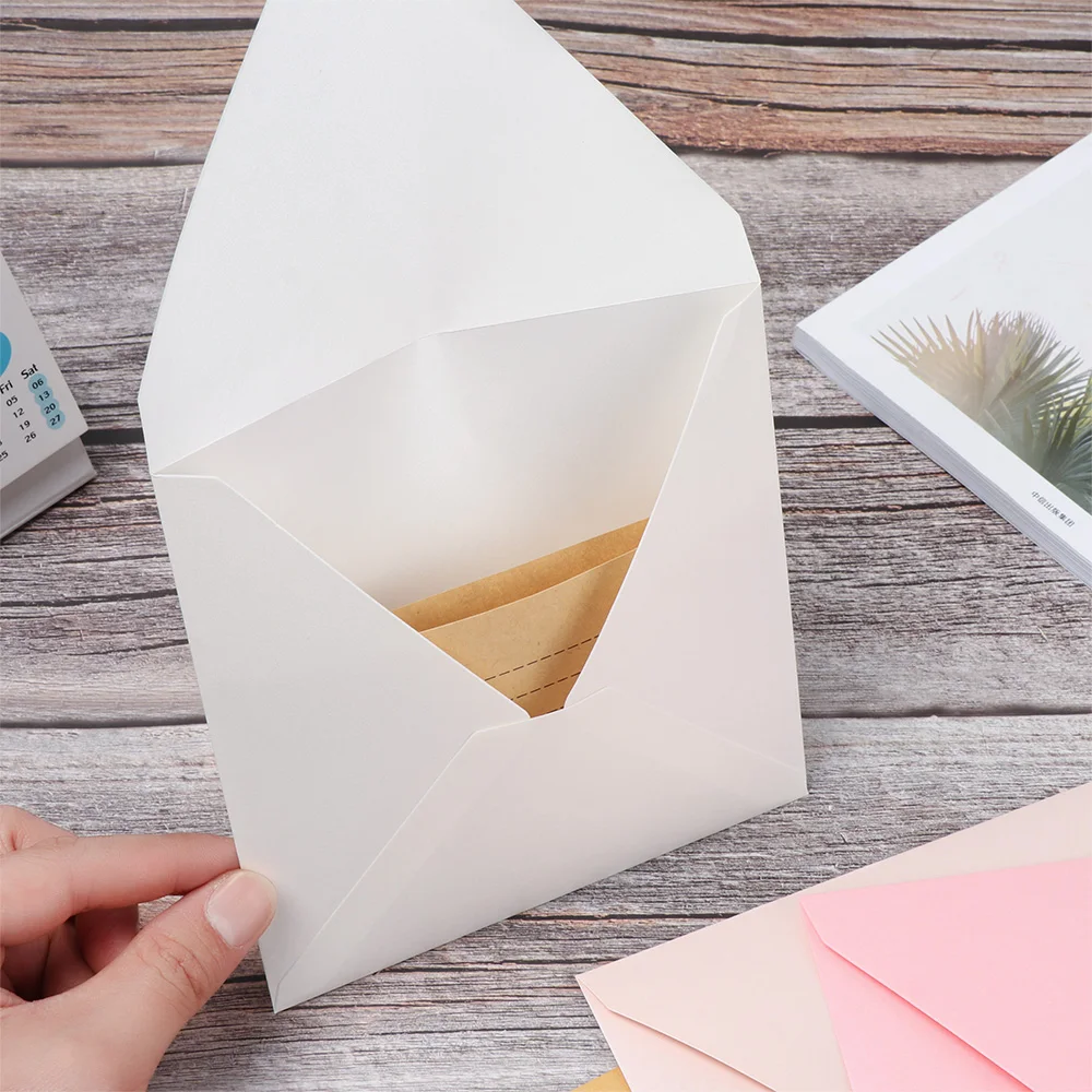 10Pcs/Lot Colorful Envelopes Paper Retro Blank Mini Paper Envelopes Wedding Party Invitation Greeting Cards Gift Square Envelope