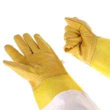 1 пара Пчеловодства Перчатки дышащая сетка защитные перчатки инструмент пчеловода E65B