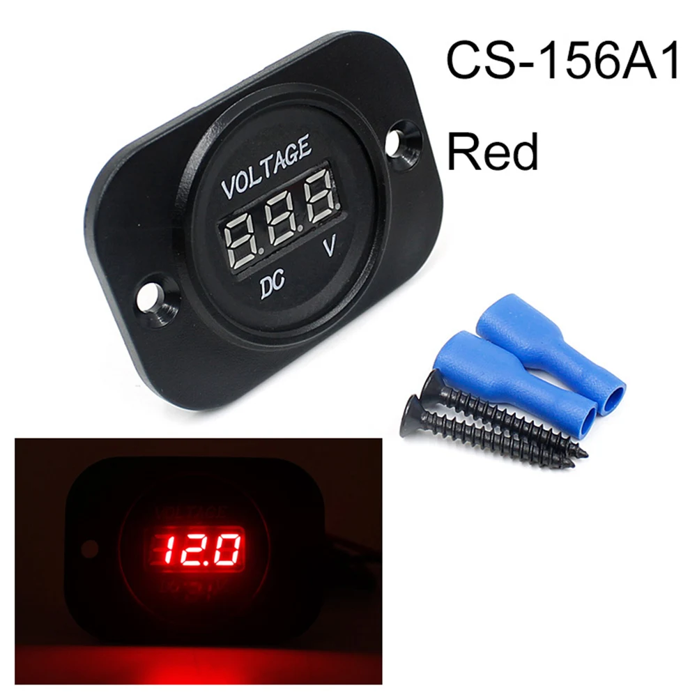 12 V-24 V GM автомобиль мотоцикл модифицированный вольтметр светодиодный цифровой Дисплей полосы Flxed доска DC вольтметр переменного тока для автомобиля мотоцикла RV