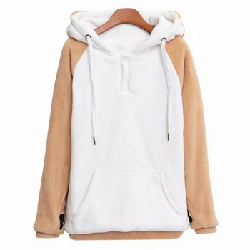 Akita Dog Ear And Tail Plush Hoodie  2