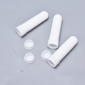

10Pcs Inhaler Stick Essential Oil Aromatherapy White Nasal Inhaler Tubes