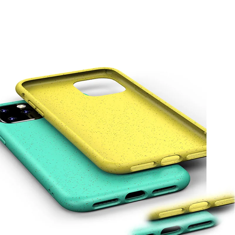 Экологичный чехол для iPhone 11, мягкий биоразлагаемый чехол из ТПУ для iPhone 11Pro Max, матовый чехол из ТПУ для iPhone 11 Pro