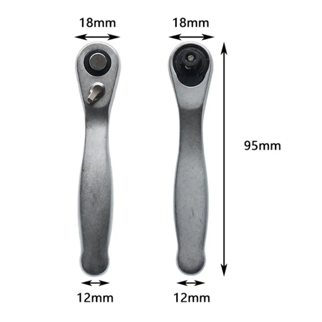 

1pc 1/4" Ratchet Socket Wrench Screwdriver Hex Torque 72 Teeth Auto Quick Release Mini Allen Key