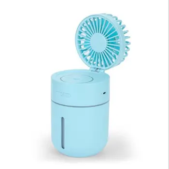 

T9 Dual Use Mini Humidifying fan 400ml Water Box Rechargeable Desktop Spray Cooler Summer Cooling Tool