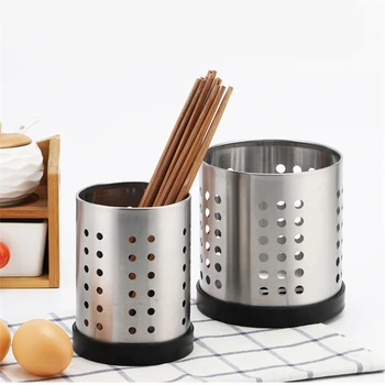 Accessori per organizer per bacchette da cucina per la casa in acciaio inossidabile di 2 dimensioni, forchetta multifunzione, cucchiaio, posate, supporto per scarico 1