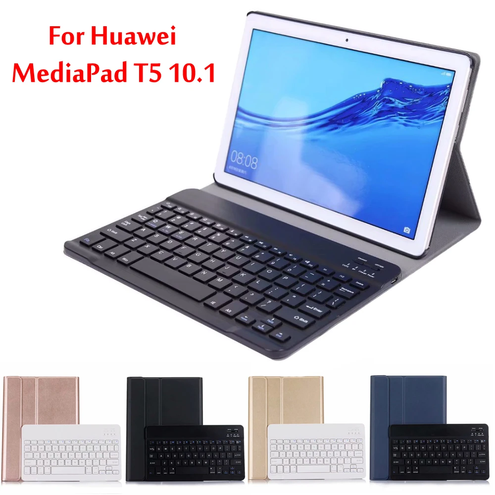 Чехол для huawei MediaPad T5 10 AGS2-W09 AGS2-L09 AGS2-L03 10,1 ''ультра тонкий съемный Беспроводной Bluetooth клавиатура чехол+ подарок