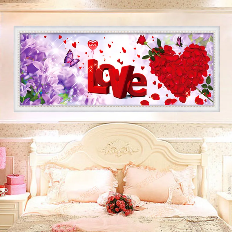 

Marriage Heart Beaded Bracelet Romantic Rose Cross Stitch Diamond Painting a Generation of Fat Manufacturers Direct Selling Recr