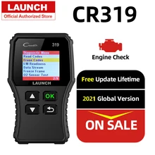 Launch creader 319 obd2 scanner leitor de código do carro obdii obd 2 verificação ferramenta verificação código falha do motor leitura cr319 cr3001 creader 3001