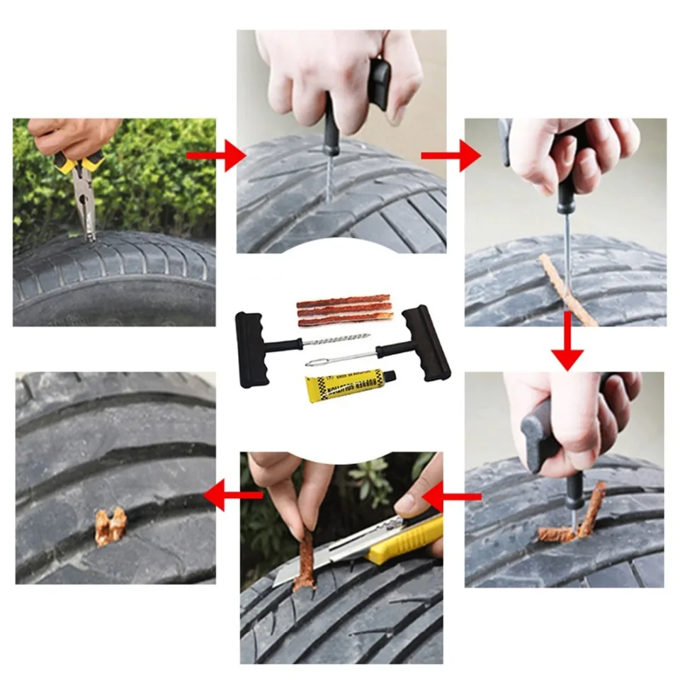 MAIKEHIGH Tubeless Tyre Repair Kit, 88 Pcs Heavy Duty Flat Tyre Plug - View #4
