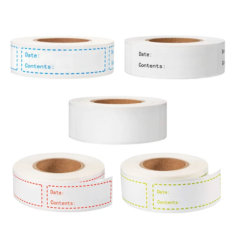 Details about   Freezer Labels on Roll Self-adhesive Household Date Labels Jar Files 
