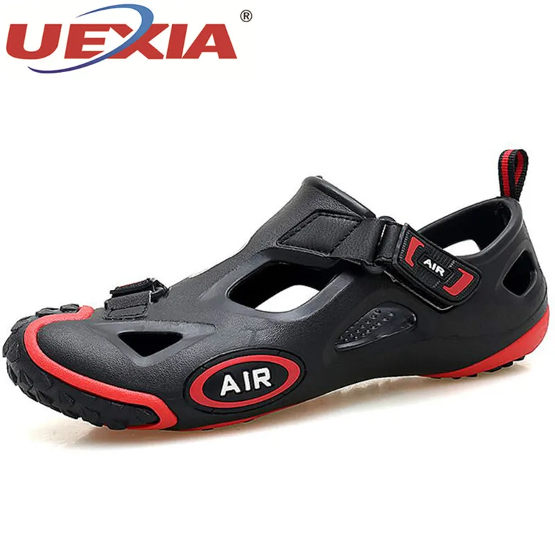 

UEXIA Breathable Fashion Summer Shoes Men Sneakers Sandals Outdoor Water Unisex Couple Beach Sandals Mens Footwear Size 36-45