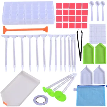 

DIY Diamond Painting Accessories 5D Diamond Painting Cross Stitch Embroidery Pen Tools Set Mosaic Glue Pen Kit Tweezers