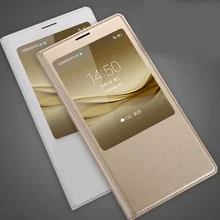 Роскошный флип-чехол из искусственной кожи для huawei mate 8, Стильный чехол с окошком для просмотра, умный флип-чехол для мобильного телефона huawei mate 8