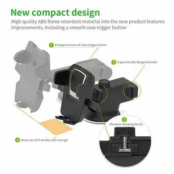 

360 Rotate Dashboard Windshield Car Mount Mobile Phone Phone Huawei Stand Holder Xiaomi Car For iPhone XR XS MAX Holder J4J8