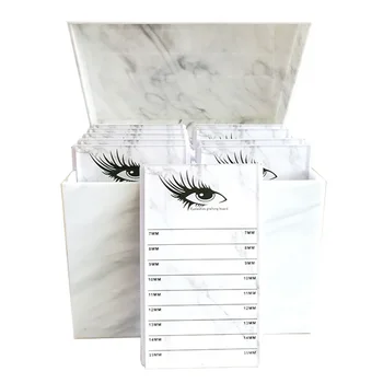 

Marbling Durable Large Capacity Practical 10 Layers Makeup Organizer Pallet Acrylic Tool Holder Professional Eyelash Storage Box