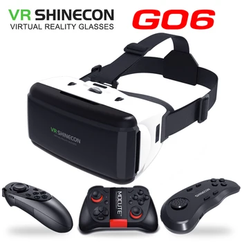 

VR Shinecon G06 Virtual Reality Glasses 3D VR box Smartphone Headset Helmet Goggle Video Game For iPhone Android Smart Phone
